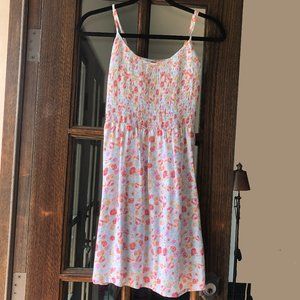 H&M Divided Floral Print Dress with Smocking